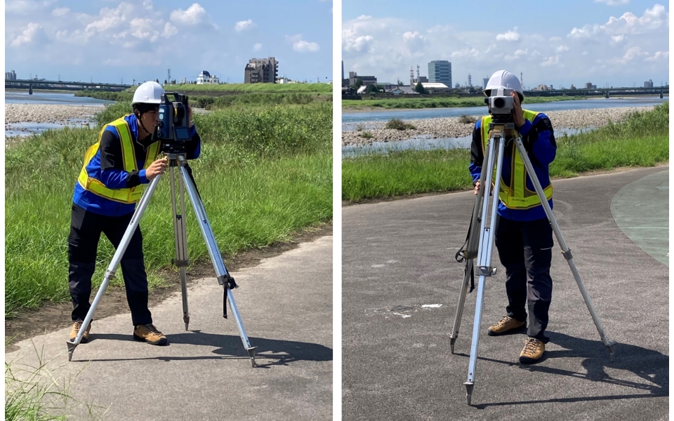 測量調査の様子